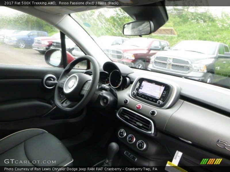 Rosso Passione (Red) / Nero (Black) 2017 Fiat 500X Trekking AWD