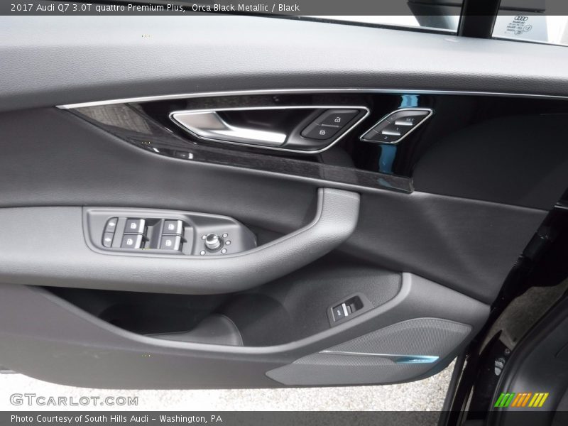 Orca Black Metallic / Black 2017 Audi Q7 3.0T quattro Premium Plus