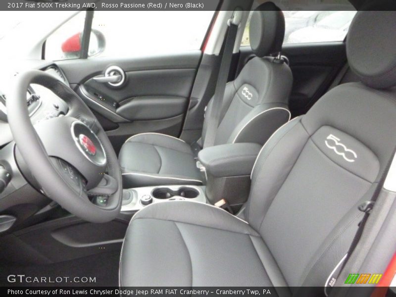 Rosso Passione (Red) / Nero (Black) 2017 Fiat 500X Trekking AWD