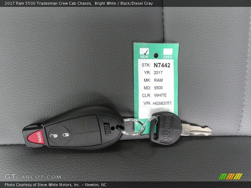 Bright White / Black/Diesel Gray 2017 Ram 5500 Tradesman Crew Cab Chassis