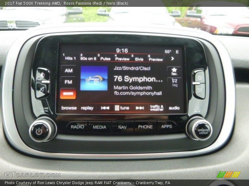 Rosso Passione (Red) / Nero (Black) 2017 Fiat 500X Trekking AWD