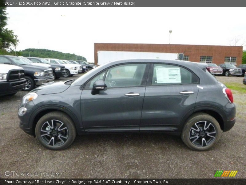 Grigio Graphite (Graphite Grey) / Nero (Black) 2017 Fiat 500X Pop AWD