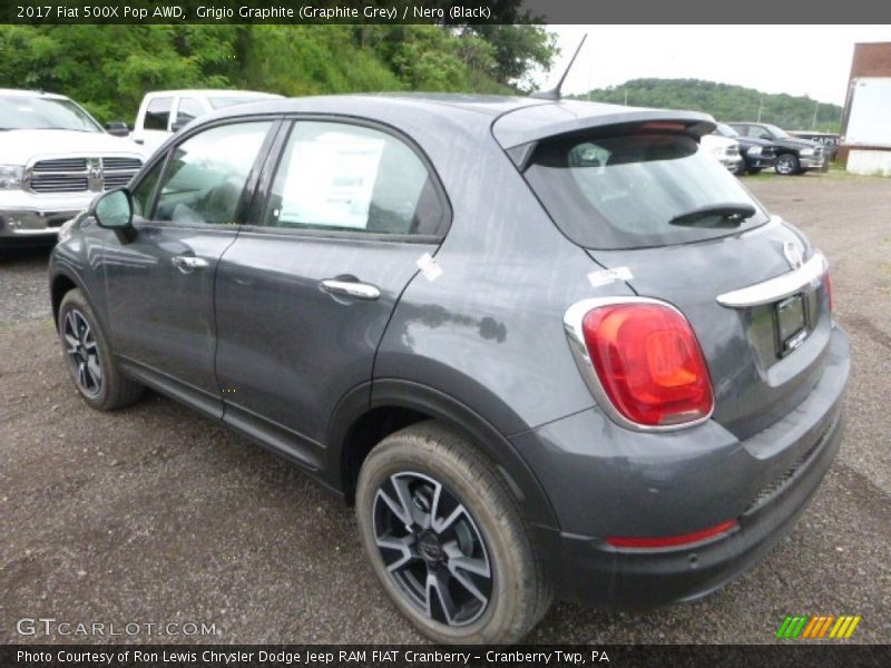 Grigio Graphite (Graphite Grey) / Nero (Black) 2017 Fiat 500X Pop AWD