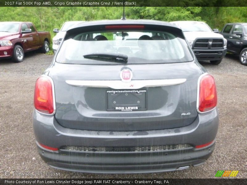 Grigio Graphite (Graphite Grey) / Nero (Black) 2017 Fiat 500X Pop AWD