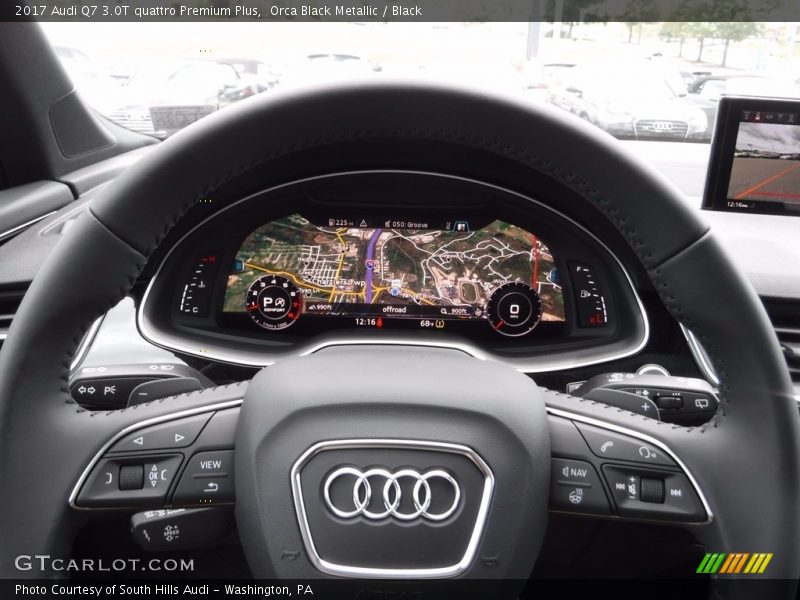 Orca Black Metallic / Black 2017 Audi Q7 3.0T quattro Premium Plus