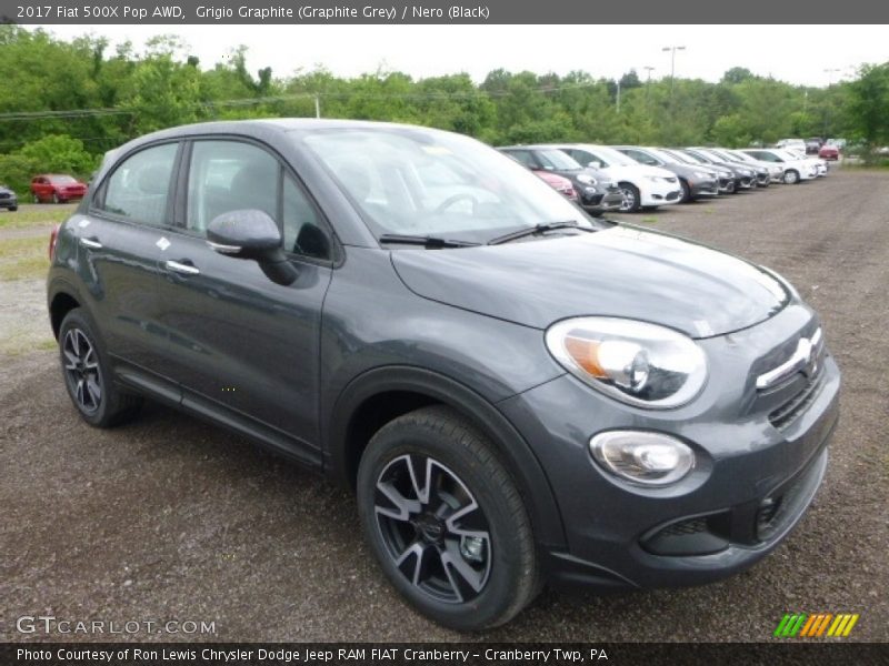 Grigio Graphite (Graphite Grey) / Nero (Black) 2017 Fiat 500X Pop AWD