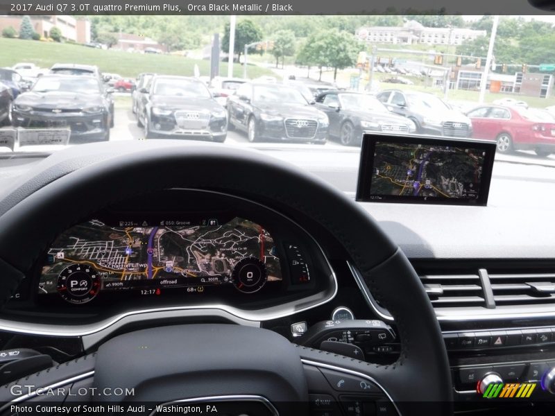 Orca Black Metallic / Black 2017 Audi Q7 3.0T quattro Premium Plus
