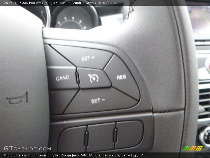 Grigio Graphite (Graphite Grey) / Nero (Black) 2017 Fiat 500X Pop AWD