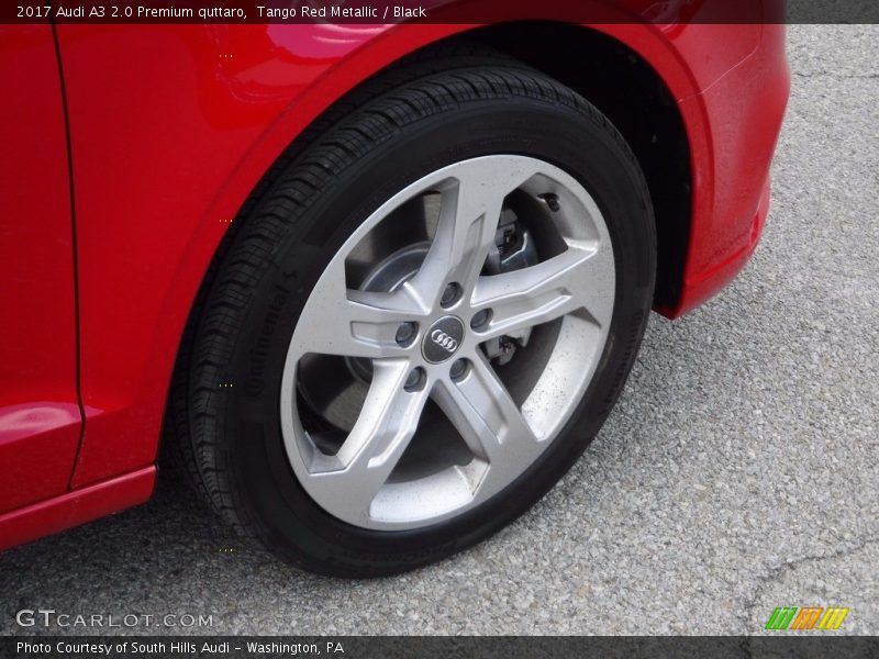 Tango Red Metallic / Black 2017 Audi A3 2.0 Premium quttaro