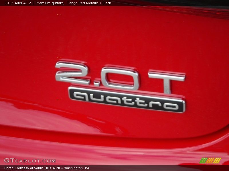 Tango Red Metallic / Black 2017 Audi A3 2.0 Premium quttaro