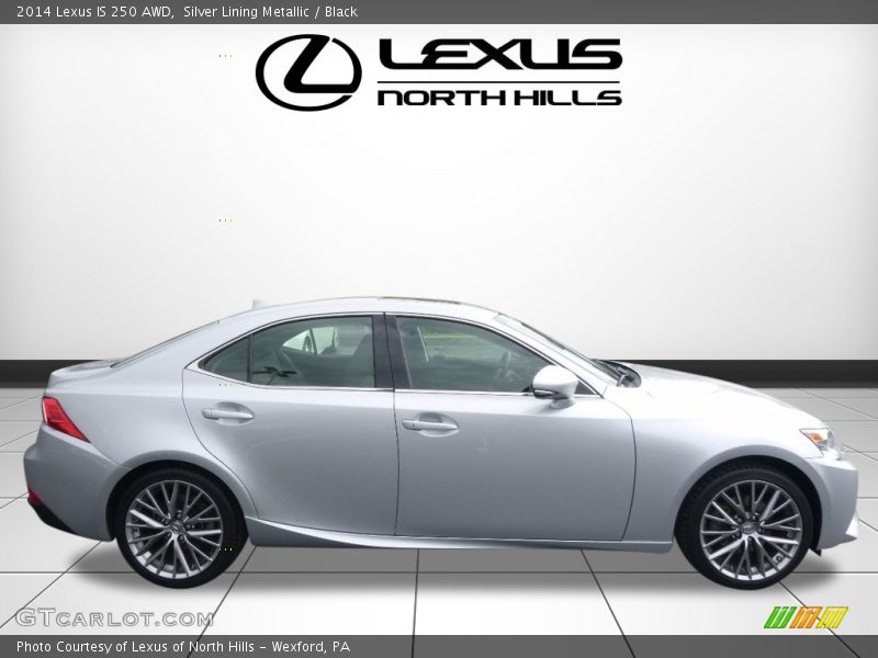 Silver Lining Metallic / Black 2014 Lexus IS 250 AWD