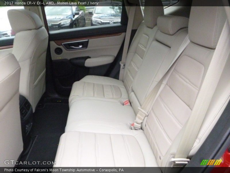 Molten Lava Pearl / Ivory 2017 Honda CR-V EX-L AWD
