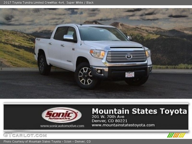 Super White / Black 2017 Toyota Tundra Limited CrewMax 4x4