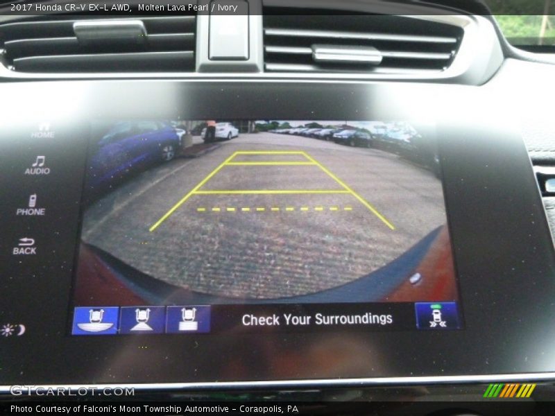 Molten Lava Pearl / Ivory 2017 Honda CR-V EX-L AWD