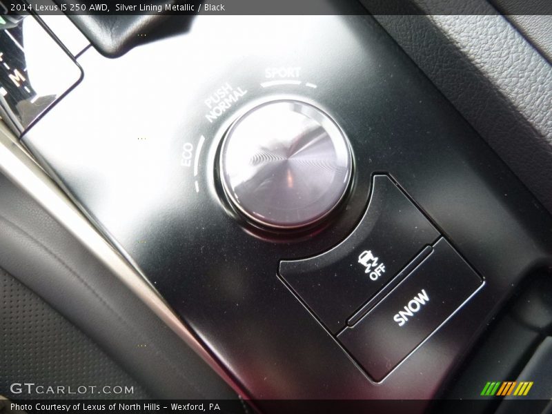 Silver Lining Metallic / Black 2014 Lexus IS 250 AWD