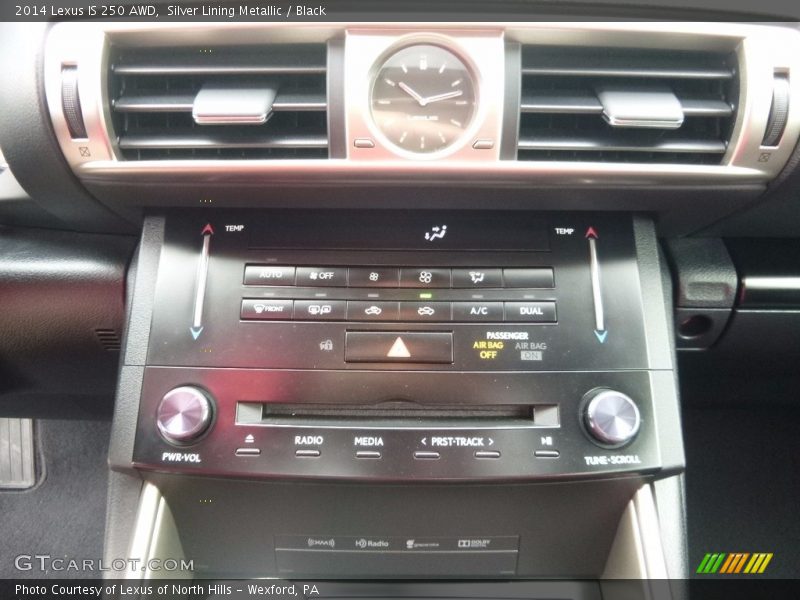 Silver Lining Metallic / Black 2014 Lexus IS 250 AWD