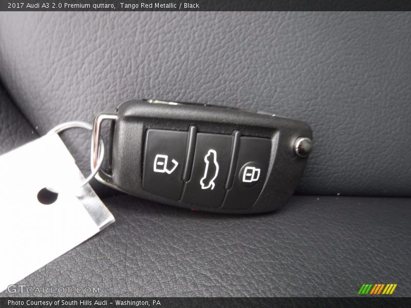 Tango Red Metallic / Black 2017 Audi A3 2.0 Premium quttaro