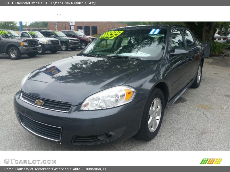 Cyber Gray Metallic / Gray 2011 Chevrolet Impala LT