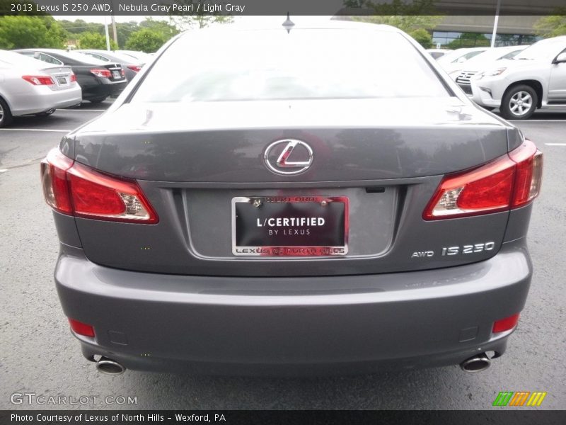 Nebula Gray Pearl / Light Gray 2013 Lexus IS 250 AWD