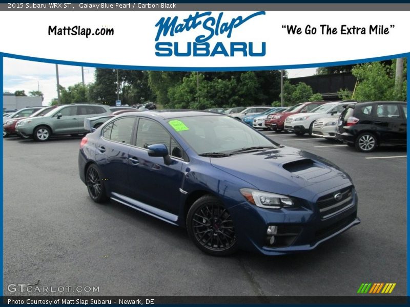 Galaxy Blue Pearl / Carbon Black 2015 Subaru WRX STI