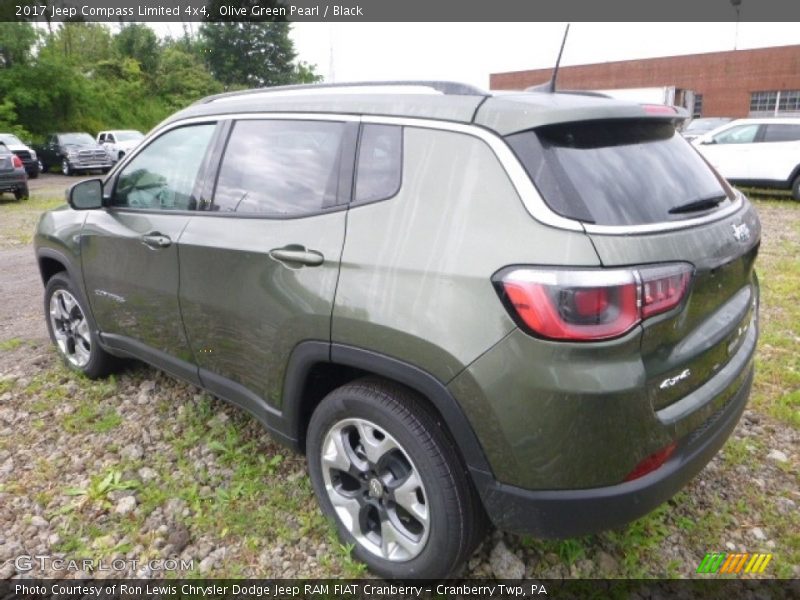 Olive Green Pearl / Black 2017 Jeep Compass Limited 4x4