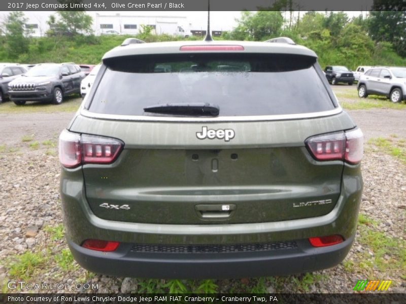 Olive Green Pearl / Black 2017 Jeep Compass Limited 4x4