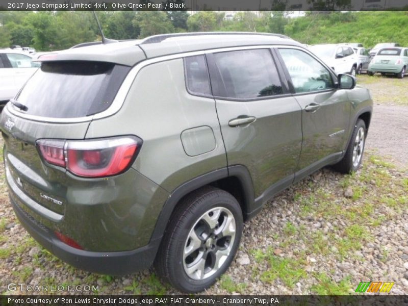 Olive Green Pearl / Black 2017 Jeep Compass Limited 4x4