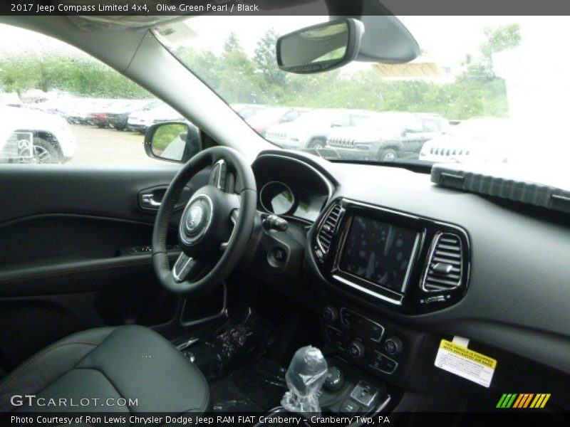 Olive Green Pearl / Black 2017 Jeep Compass Limited 4x4