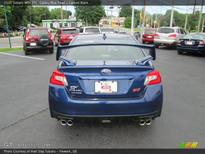 Galaxy Blue Pearl / Carbon Black 2015 Subaru WRX STI