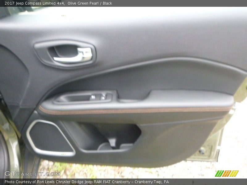 Olive Green Pearl / Black 2017 Jeep Compass Limited 4x4