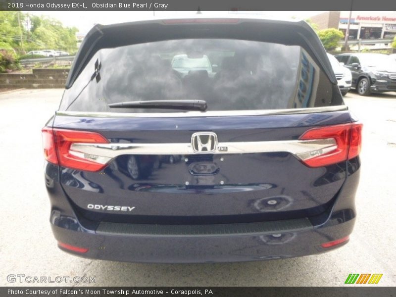 Obsidian Blue Pearl / Gray 2018 Honda Odyssey EX-L