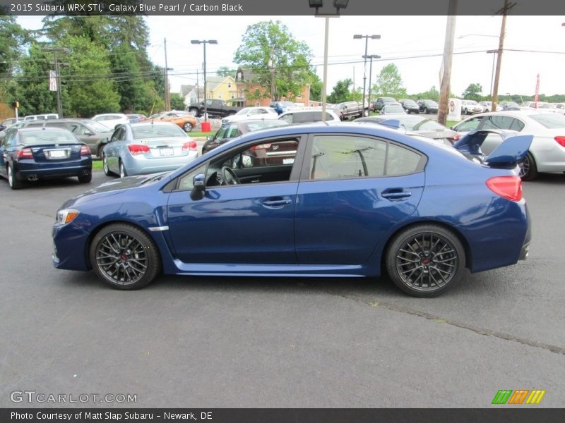 Galaxy Blue Pearl / Carbon Black 2015 Subaru WRX STI
