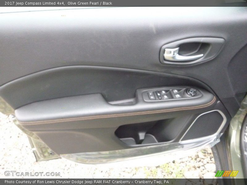 Olive Green Pearl / Black 2017 Jeep Compass Limited 4x4