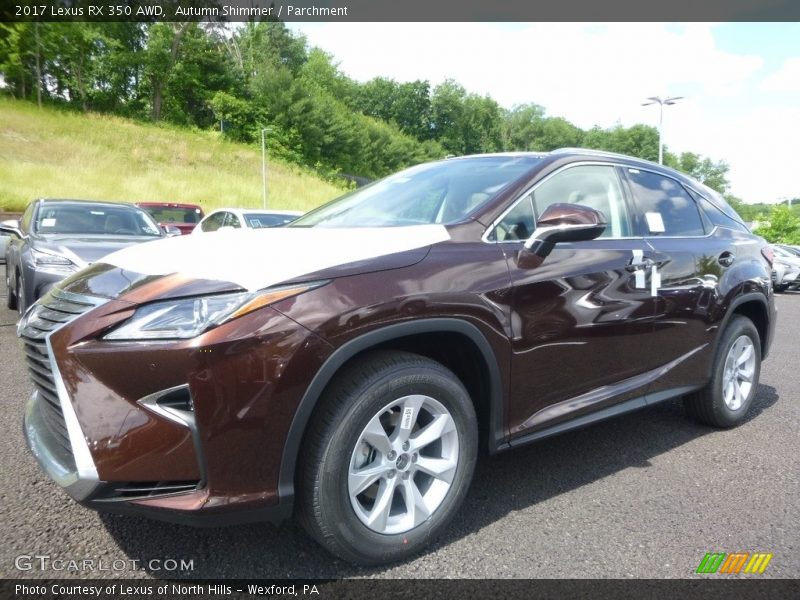 Front 3/4 View of 2017 RX 350 AWD