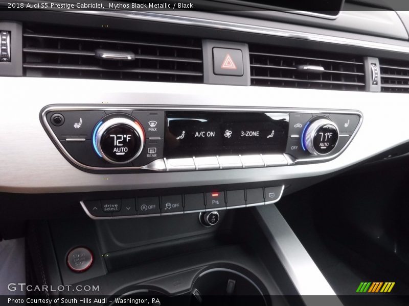 Controls of 2018 S5 Prestige Cabriolet