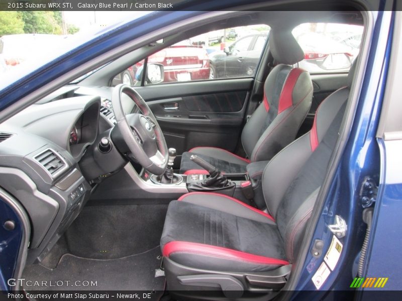 Front Seat of 2015 WRX STI