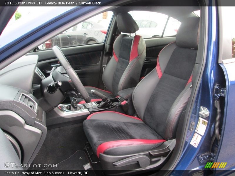Front Seat of 2015 WRX STI