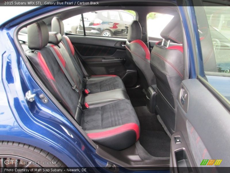 Rear Seat of 2015 WRX STI