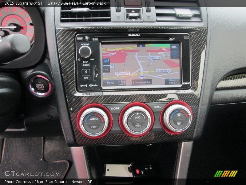 Navigation of 2015 WRX STI