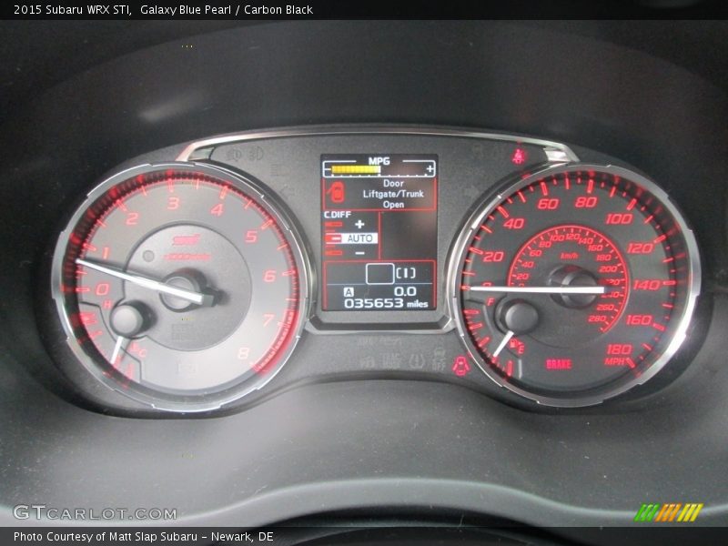  2015 WRX STI STI Gauges