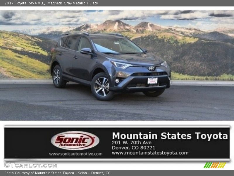 Magnetic Gray Metallic / Black 2017 Toyota RAV4 XLE