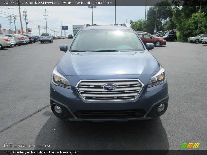 Twilight Blue Metallic / Slate Black 2017 Subaru Outback 2.5i Premium