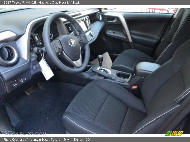 Magnetic Gray Metallic / Black 2017 Toyota RAV4 XLE