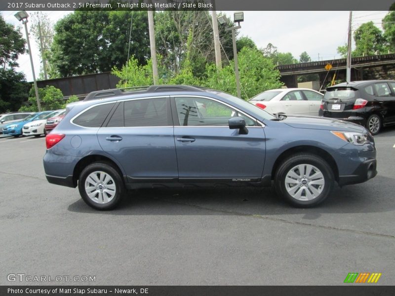 Twilight Blue Metallic / Slate Black 2017 Subaru Outback 2.5i Premium