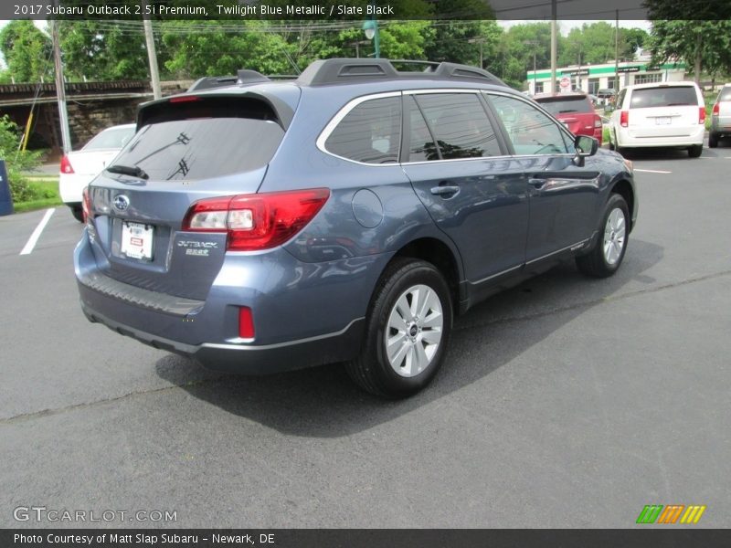 Twilight Blue Metallic / Slate Black 2017 Subaru Outback 2.5i Premium