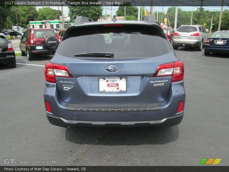 Twilight Blue Metallic / Slate Black 2017 Subaru Outback 2.5i Premium