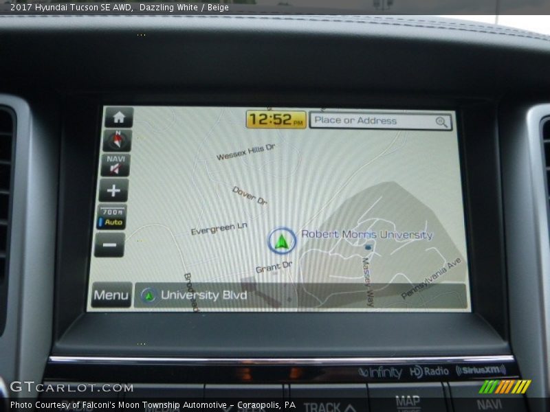 Dazzling White / Beige 2017 Hyundai Tucson SE AWD