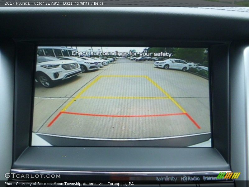 Dazzling White / Beige 2017 Hyundai Tucson SE AWD