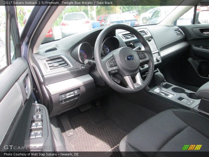 Twilight Blue Metallic / Slate Black 2017 Subaru Outback 2.5i Premium
