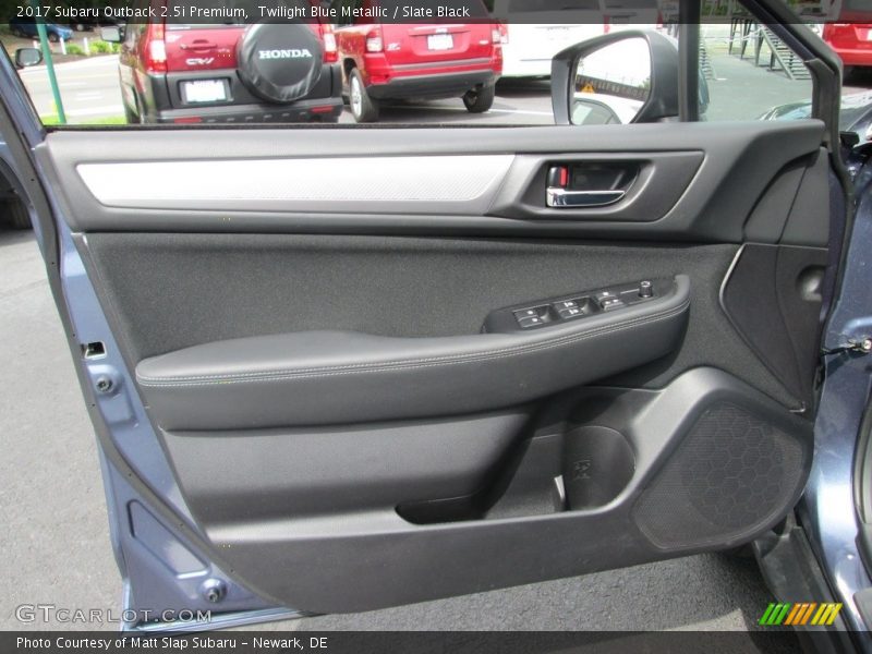 Twilight Blue Metallic / Slate Black 2017 Subaru Outback 2.5i Premium